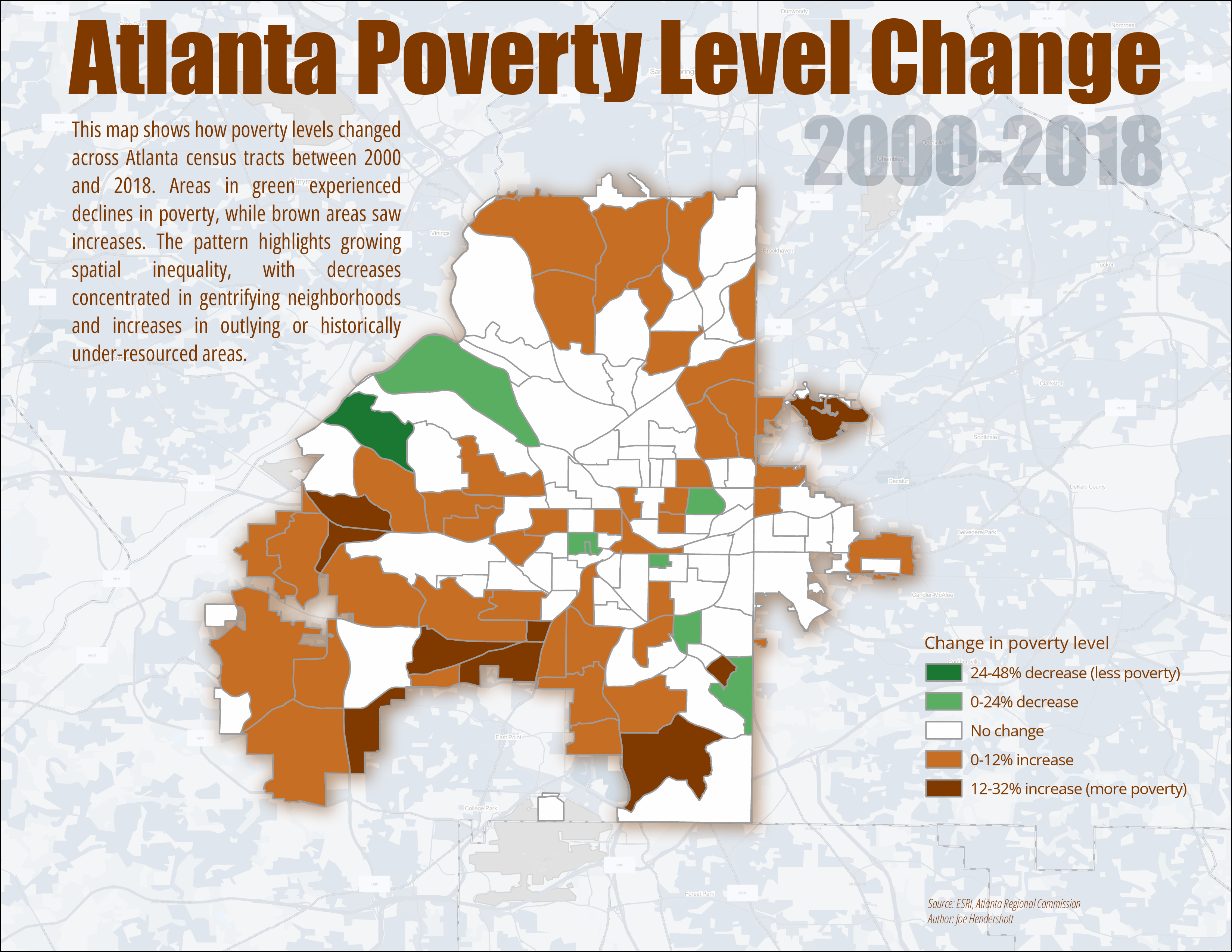 Atlanta Poverty Level Change