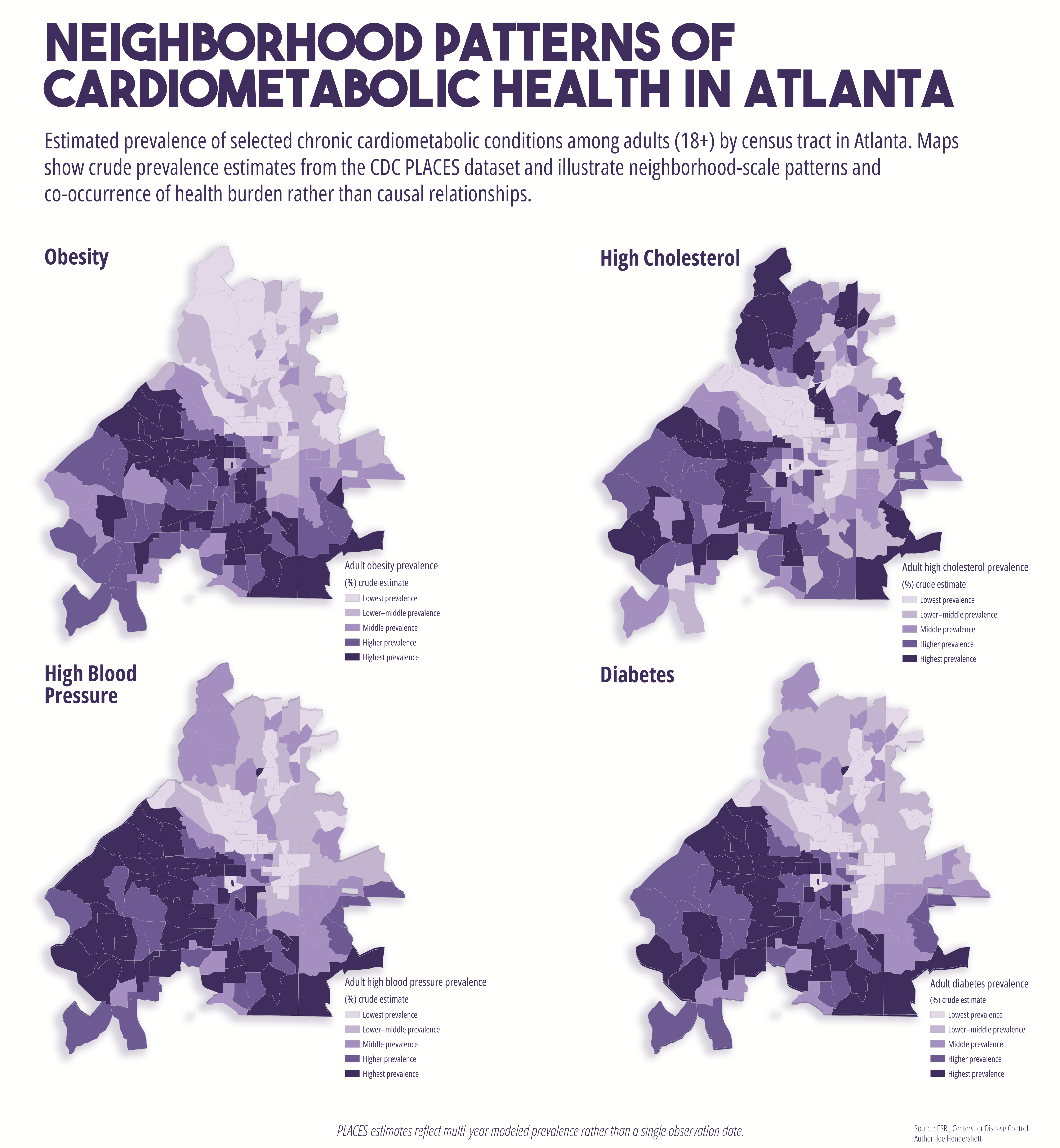 Neighborhood Patterns of Cardiometabolic Health in Atlanta