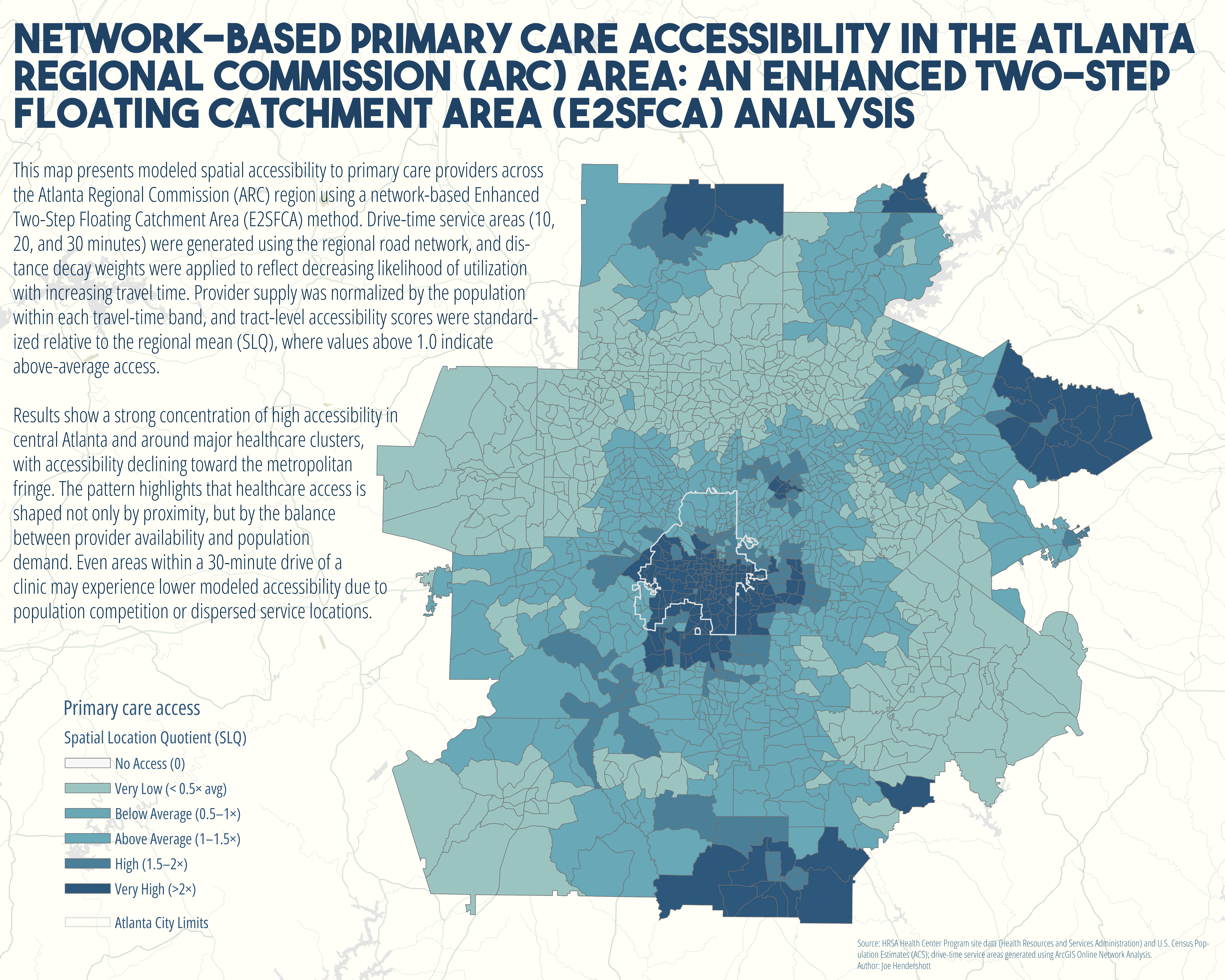 Network-Based Primary Care Accessibility in Metro Atlanta