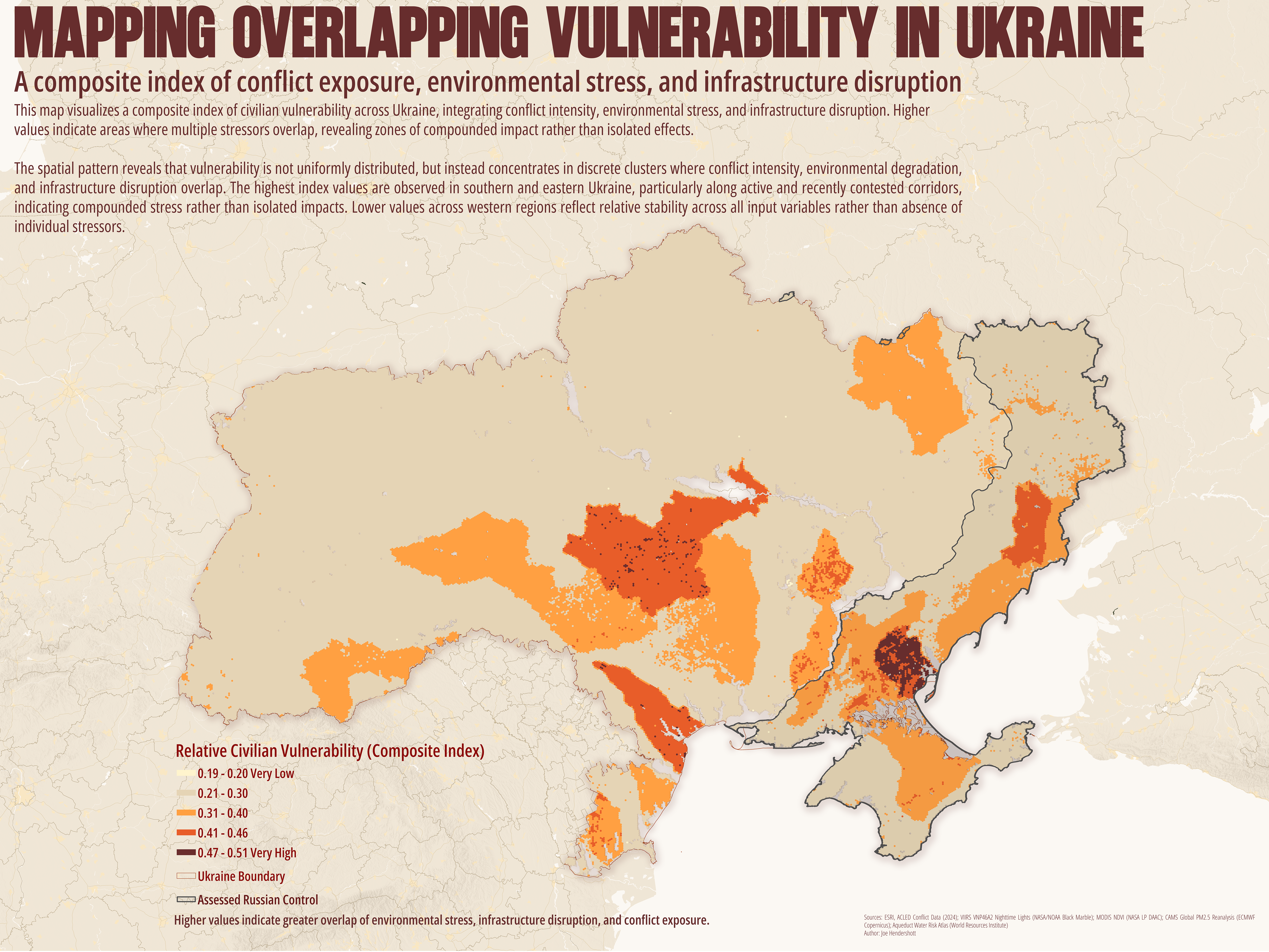 Mapping Overlapping Vulnerability in Ukraine