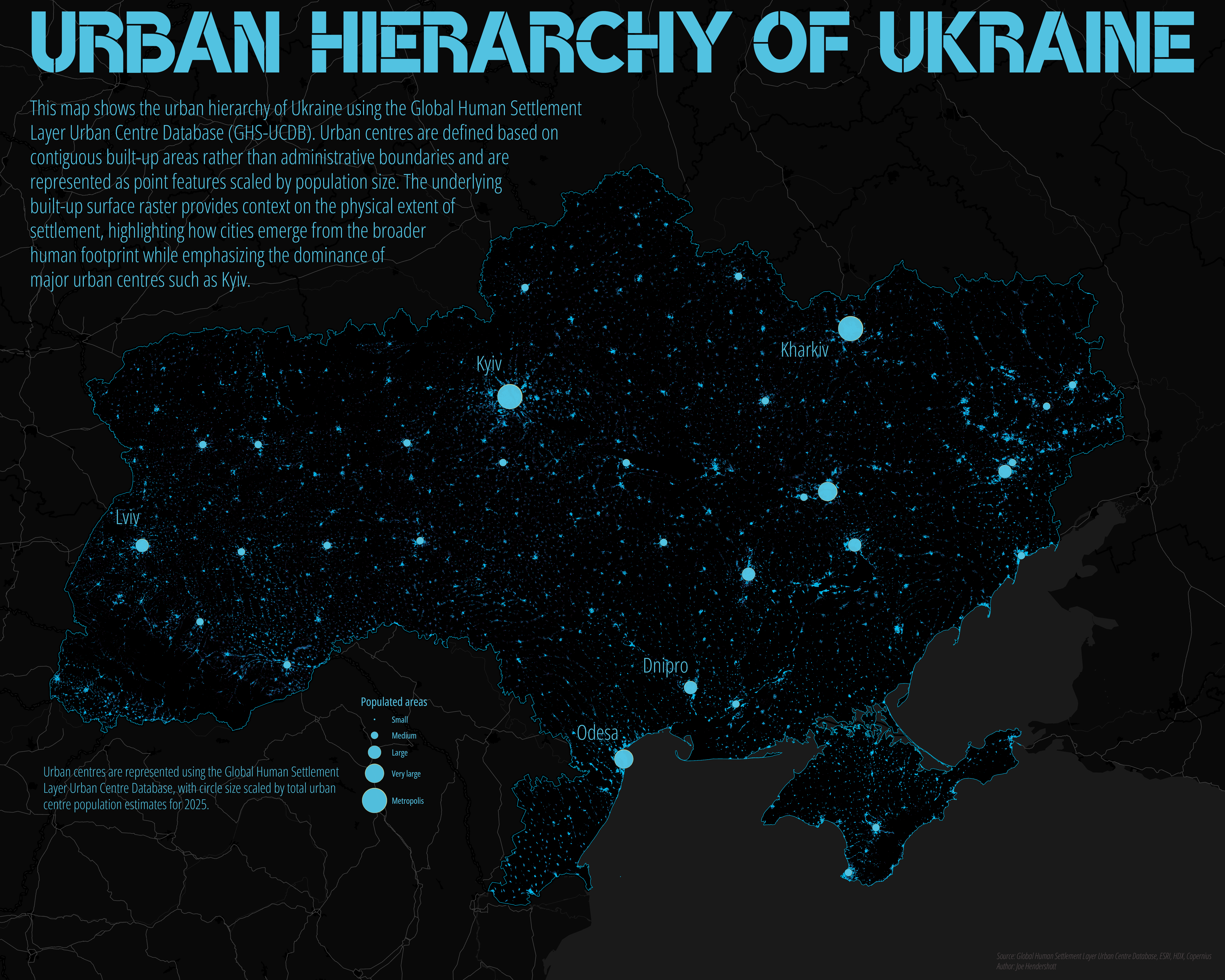 Urban Hierarchy of Ukraine